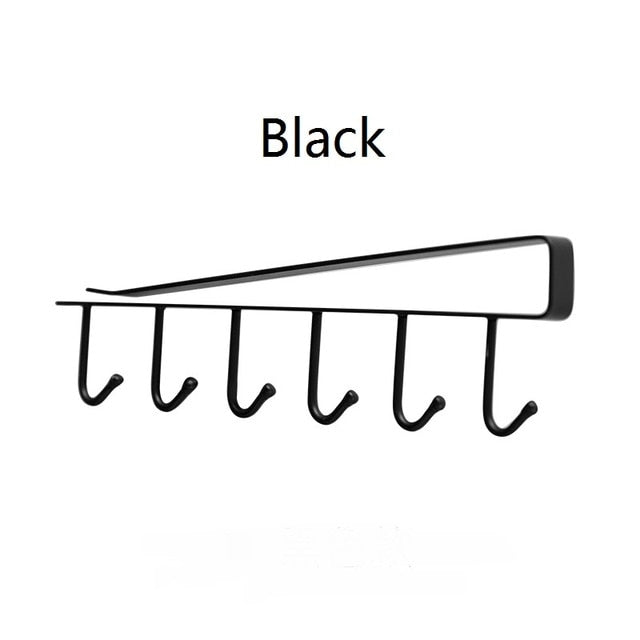 No-Drill Kitchen Hanging Hook Rack