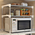 Adjustable Microwave Oven Storage Rack