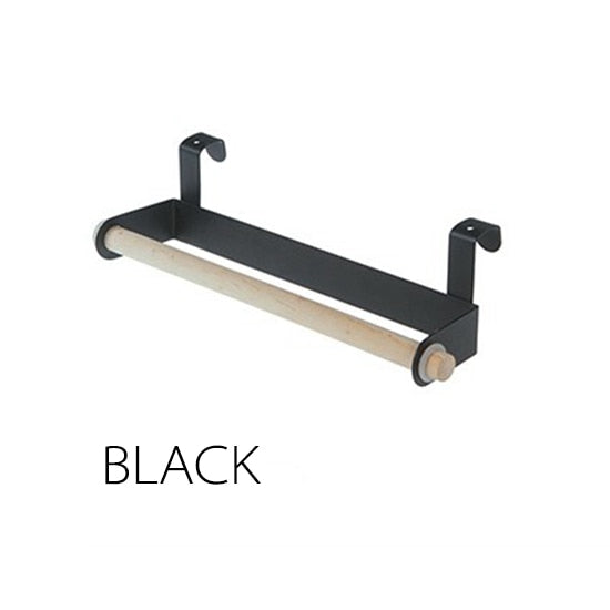Wall-Mounted Metal and Wood Kitchen Holder