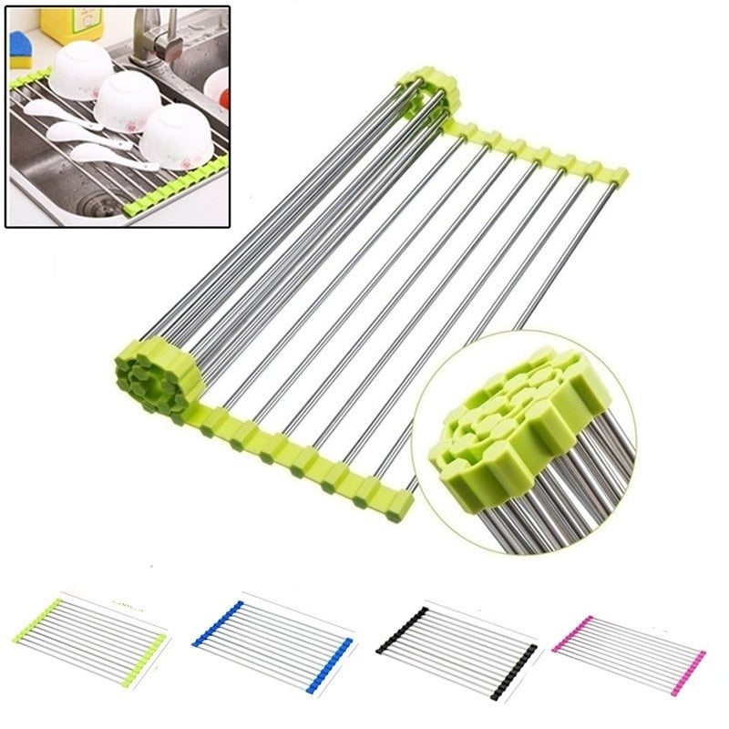 Roll-Up Sink Drying Rack