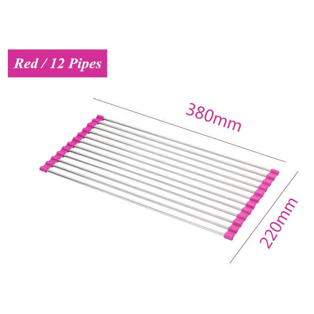 Roll-Up Sink Drying Rack