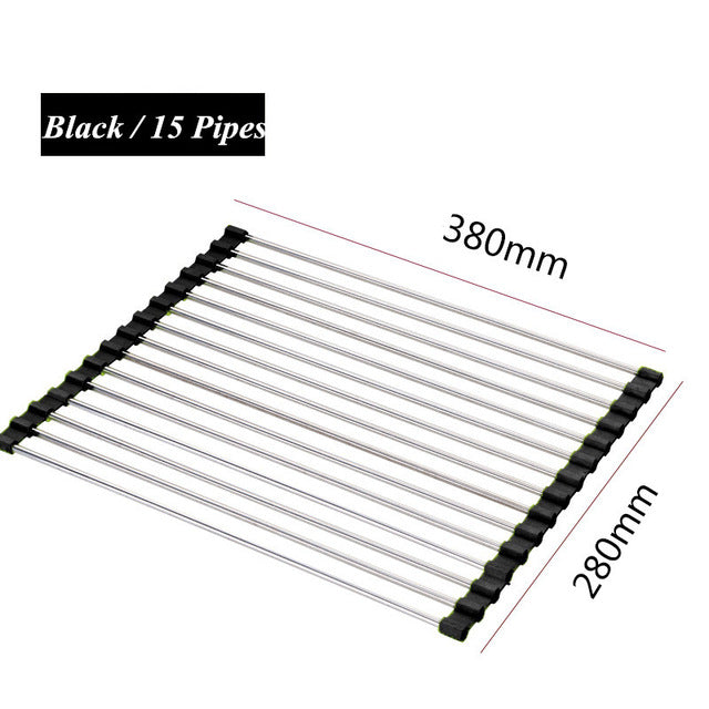 Roll-Up Sink Drying Rack