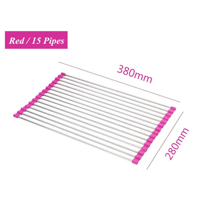 Roll-Up Sink Drying Rack