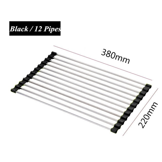 Roll-Up Sink Drying Rack
