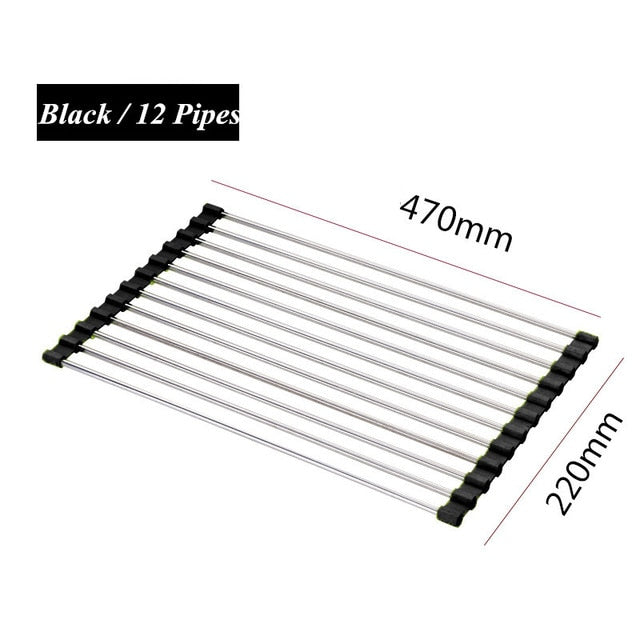 Roll-Up Sink Drying Rack