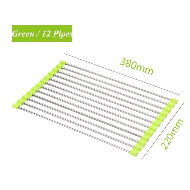 Roll-Up Sink Drying Rack