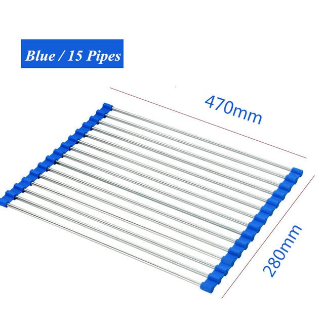 Roll-Up Sink Drying Rack
