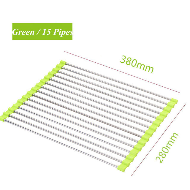 Roll-Up Sink Drying Rack